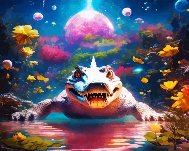 fantasy Alligator Diamond Paintings Fantasy Alligator Diamond Painting