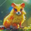 Fluffy Pika Diamond Painting