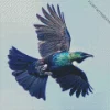 Flying Tui Bird Diamond Painting