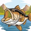 Funny Bass Fish Diamond Painting