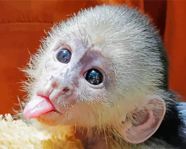funny Capuchin Monkey Diamond Paintings Funny Capuchin Monkey Diamond Painting