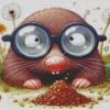 Funny Mole Animal Diamond Painting
