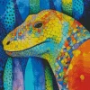 Geometric Komodo Dragon Diamond Painting