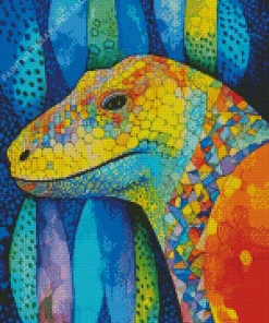 Geometric Komodo Dragon Diamond Painting