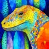 Geometric Komodo Dragon Diamond Painting
