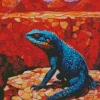 Geometric Blue Gila Monster Diamond Painting