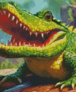 Giant Alligator Diamond Painting