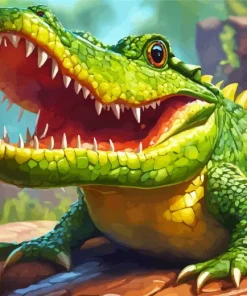 Giant Alligator Diamond Painting