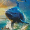 Giant Whale Diamond Painting