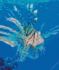 Green Lionfish Diamond Painting