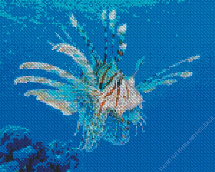 green Lionfish Diamond Paintings Green Lionfish Diamond Painting