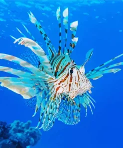 Green Lionfish Diamond Painting