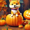 Halloween Shiba Inu Diamond Painting