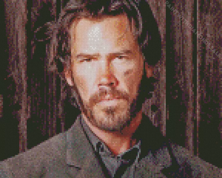 josh brolin true grit Diamond With Numbers Josh Brolin True Grit Diamond Painting