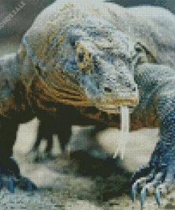 Komodo Dragon Head Diamond Painting