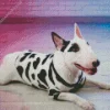Lovely Bull Terrier Dog Diamond Painting