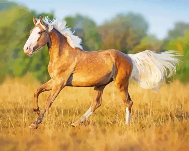 lovely Palomino horse Diamond Paintings Lovely Palomino Horse Diamond Painting