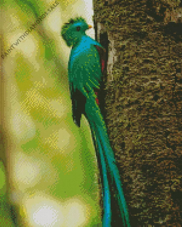 lovely Resplendent Quetzal Diamond Dotz Lovely Resplendent Quetzal Diamond Painting