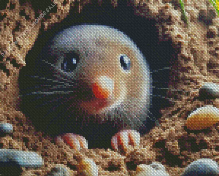 mole 5 Diamond By Numbers Mole Diamond Painting
