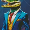 Mr Alligator Diamond Painting