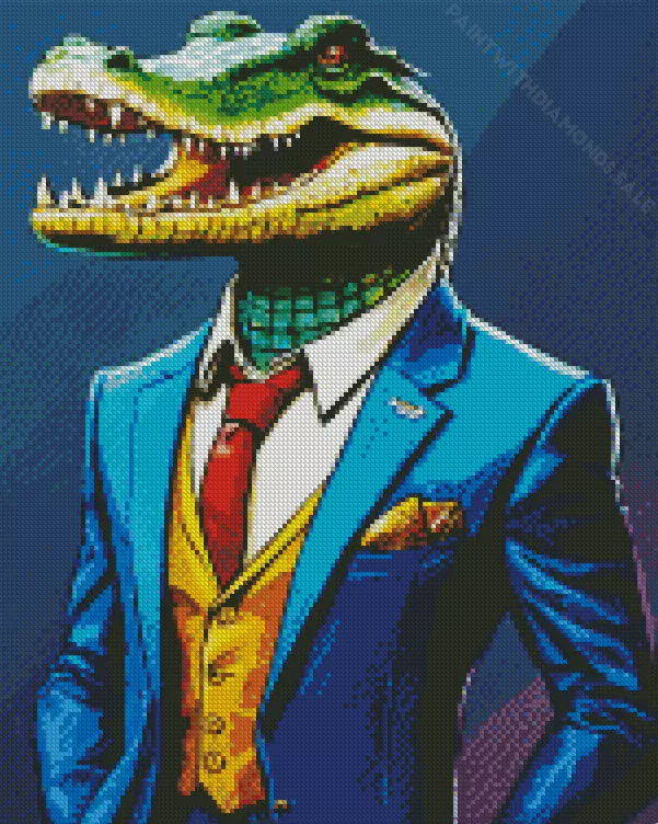 mr Alligator Diamond By Numbers Mr Alligator Diamond Painting