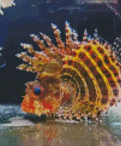Multicolor Lionfish Diamond Painting