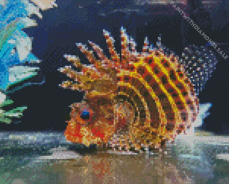 multicolor Lionfish Diamond Paintings Multicolor Lionfish Diamond Painting