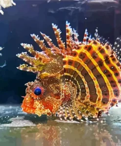 Multicolor Lionfish Diamond Painting