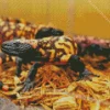 Orange Gila Monster Diamond Painting