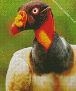 Orange King Vulture Diamond Painting