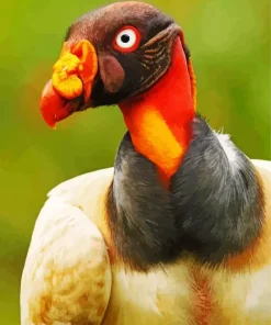 Orange King Vulture Diamond Painting