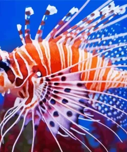 Orange Lionfish Diamond Painting