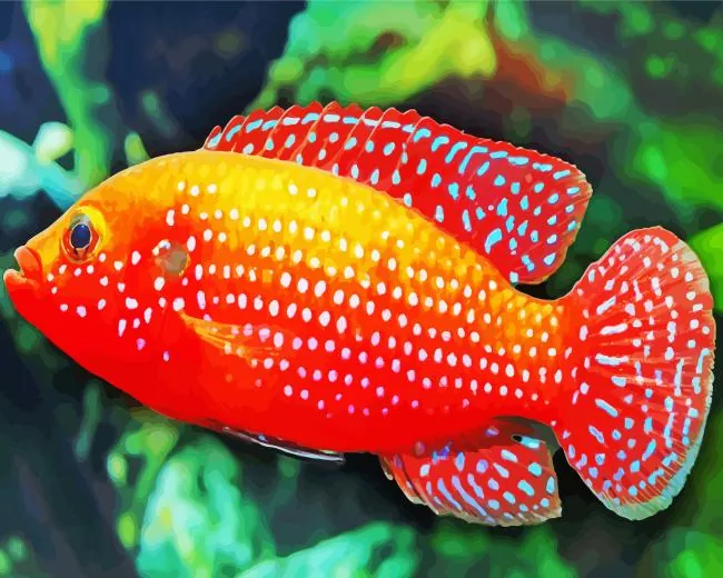 orange Tropical Fish Diamond Paints Orange Tropical Fish Diamond Painting