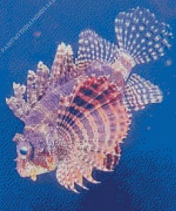 Pink Lionfish Diamond Painting