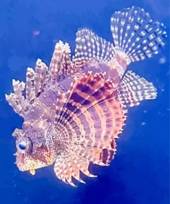 Pink Lionfish Diamond Painting