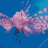 Pink Cute Lionfish Diamond Painting