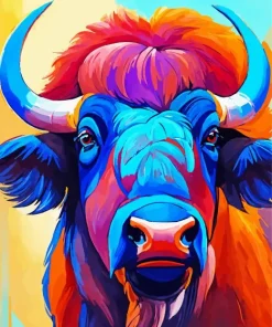 Pop Art Bison Diamond Painting