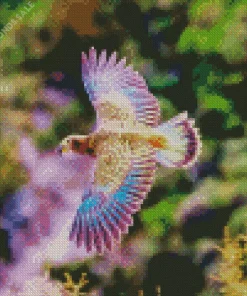 Purple Kea Bird Flying Diamond Painting