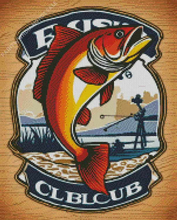 red Bass fish Diamond Paintings Red Bass Fish Diamond Painting