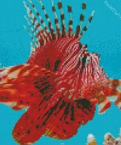 Red Lionfish Diamond Painting