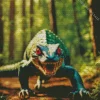 Red Eyed Komodo Dragon Diamond Painting