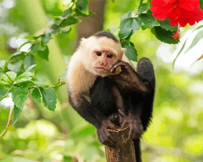 sad Capuchin Monkey Diamond Paintings Sad Capuchin Monkey Diamond Painting