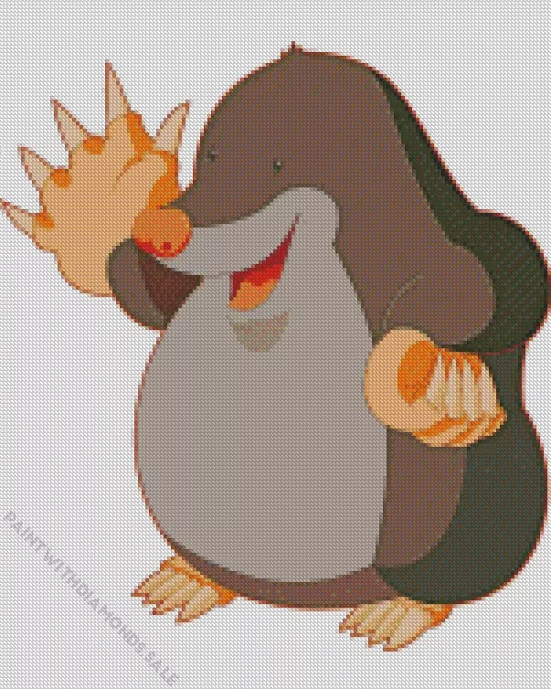 smiling cartoon Mole Diamond By Numbers Smiling Cartoon Mole Diamond Painting