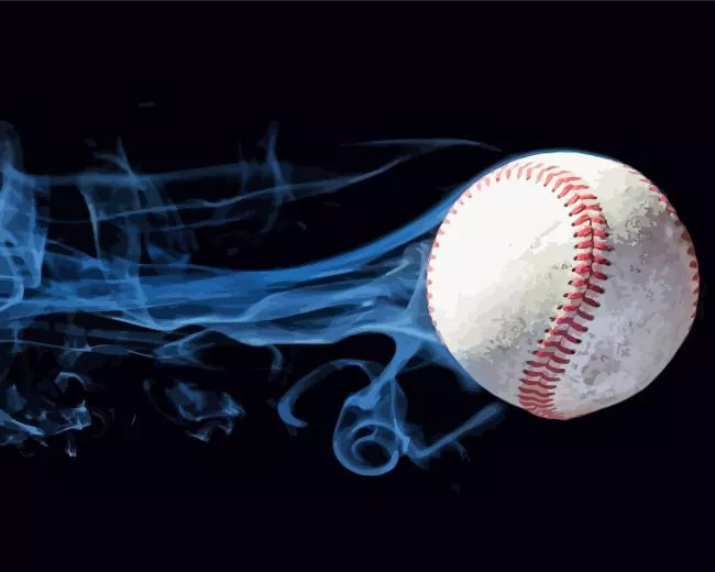 smoke Baseball Diamond By Numbers Smoke Baseball Diamond Painting