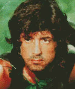 Sylvester Stallone As John Rambo Art Diamond Painting