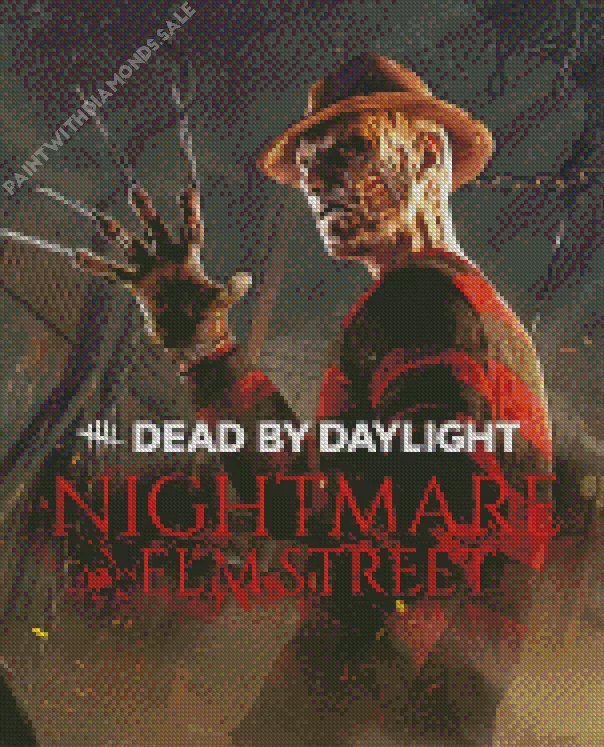 the A Nightmare on Elm Street horror movie Diamond With Numbers the A Nightmare On Elm Street Horror Movie Diamond Painting
