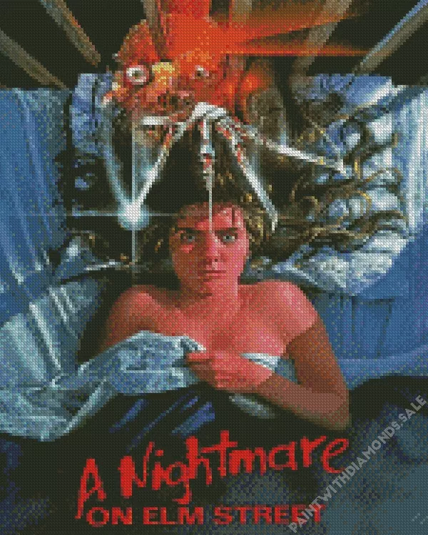 the A Nightmare on Elm Street poster Diamond With Numbers The A Nightmare On Elm Street Poster Diamond Painting