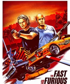 The Fast And The Furious Poster Art Diamond Painting