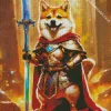Warrior Shiba Inu Diamond Painting