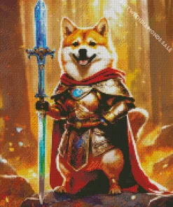 Warrior Shiba Inu Diamond Painting